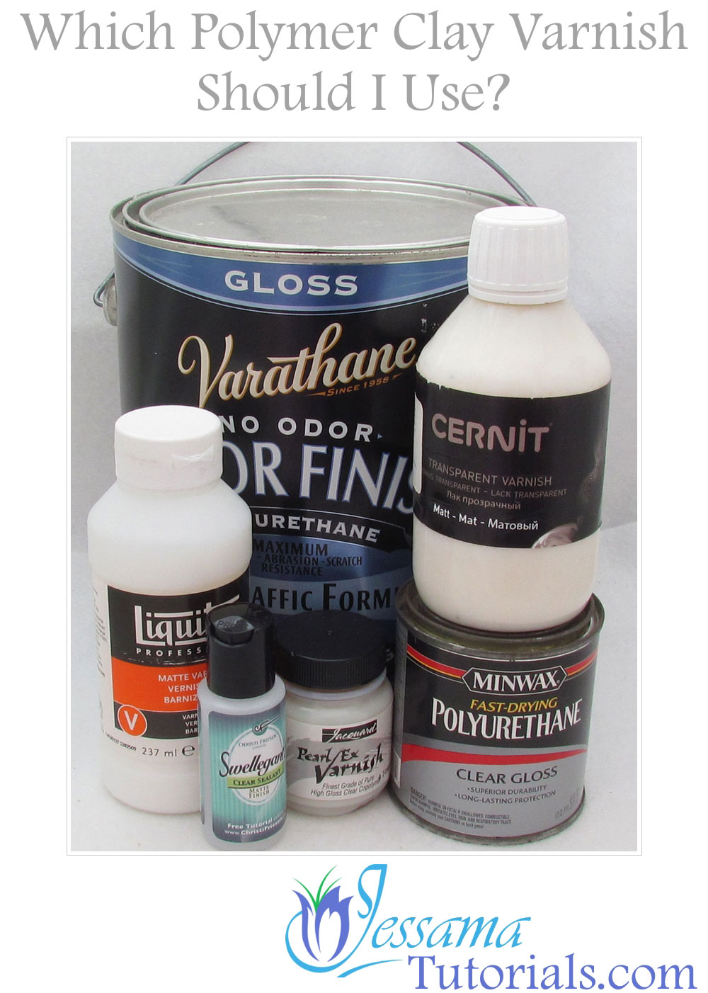 Polymer clay varnishes