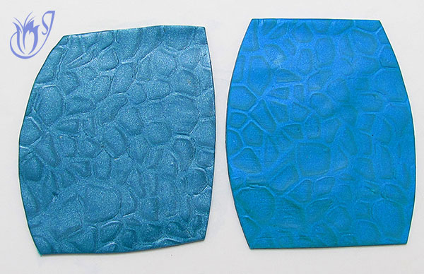 Blue mica shift sheets using Kato and Premo polymer clay