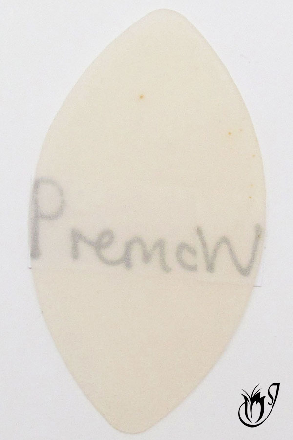 Thin translucent Premo White polymer clay